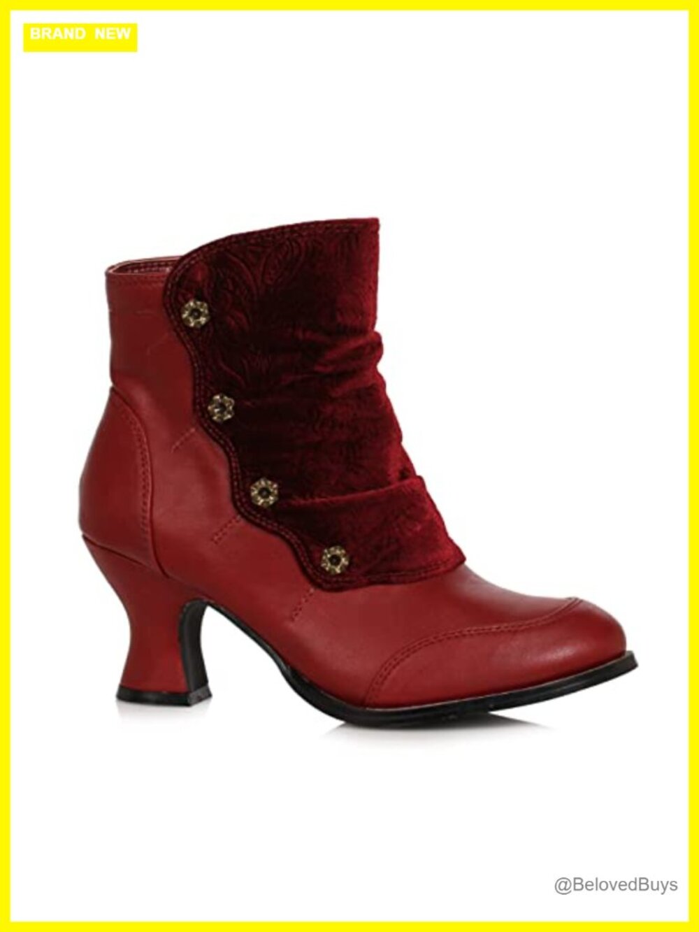 Ellie Shoes 253-viola Ankle Bootie Comma Heel Mid-Top